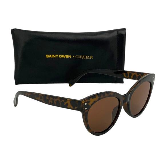Saint Owen X Curateur WYLDE Tortoise Shell Sunglasses NWT $95 MSRP - Picture 5 of 8